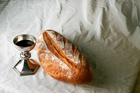 Bread and wine.